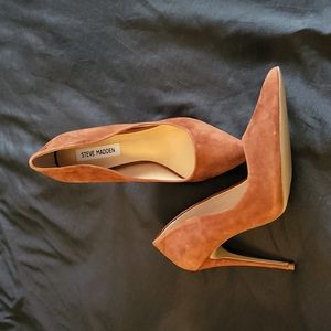 Steve madden daisie brown suede 4 inch heels size 8 new no box